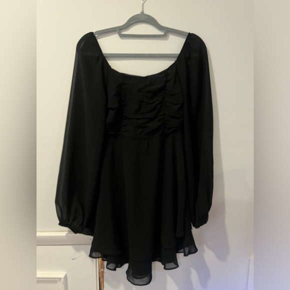Altars state long sleeve black mini dress - Picture 5 of 5